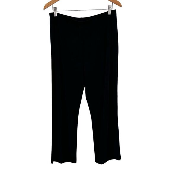 Chico’s black pull on knit pants size large short length - Picture 2 of 8